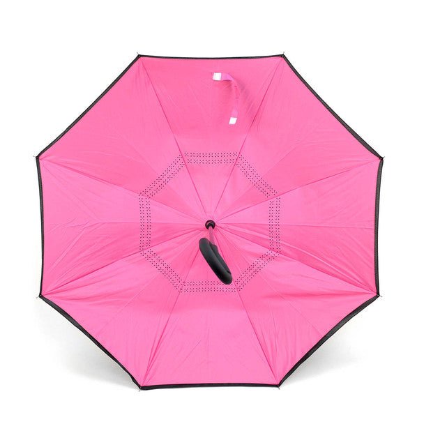 Solid Color Double Layer Inverted Umbrella - UM18055 - Bundle Bus