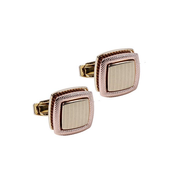 Two Tone Gold Square Cufflinks-CL1848 - Bundle Bus