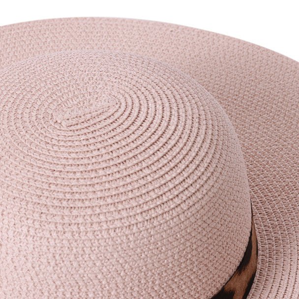 Women Summer Leopard Print Sun Hat -LFH190107 - Bundle Bus