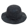 Women's Polyester Felt Floppy Short Brim Bowknot Hat LWH7304 - Bundle Bus