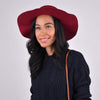 Women's Polyester Felt Floppy Wide Brim Bowknot Hat LWH10057 - Bundle Bus