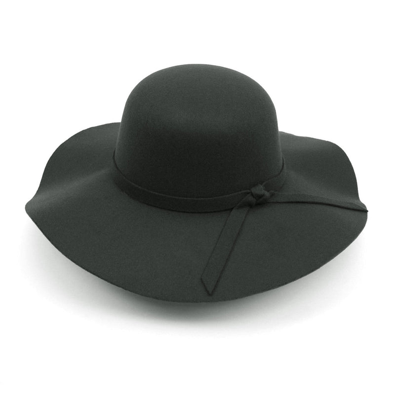 Women's Polyester Felt Floppy Wide Brim Bowknot Hat LWH10057 - Bundle Bus