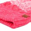 Women's Split-Toned Pom Pom Knit Winter Hat - LKH5033 - Bundle Bus