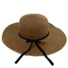 Women's Wide Brim Floppy Sun Hat with Ribbon Bowknot - LH180501 - Bundle Bus