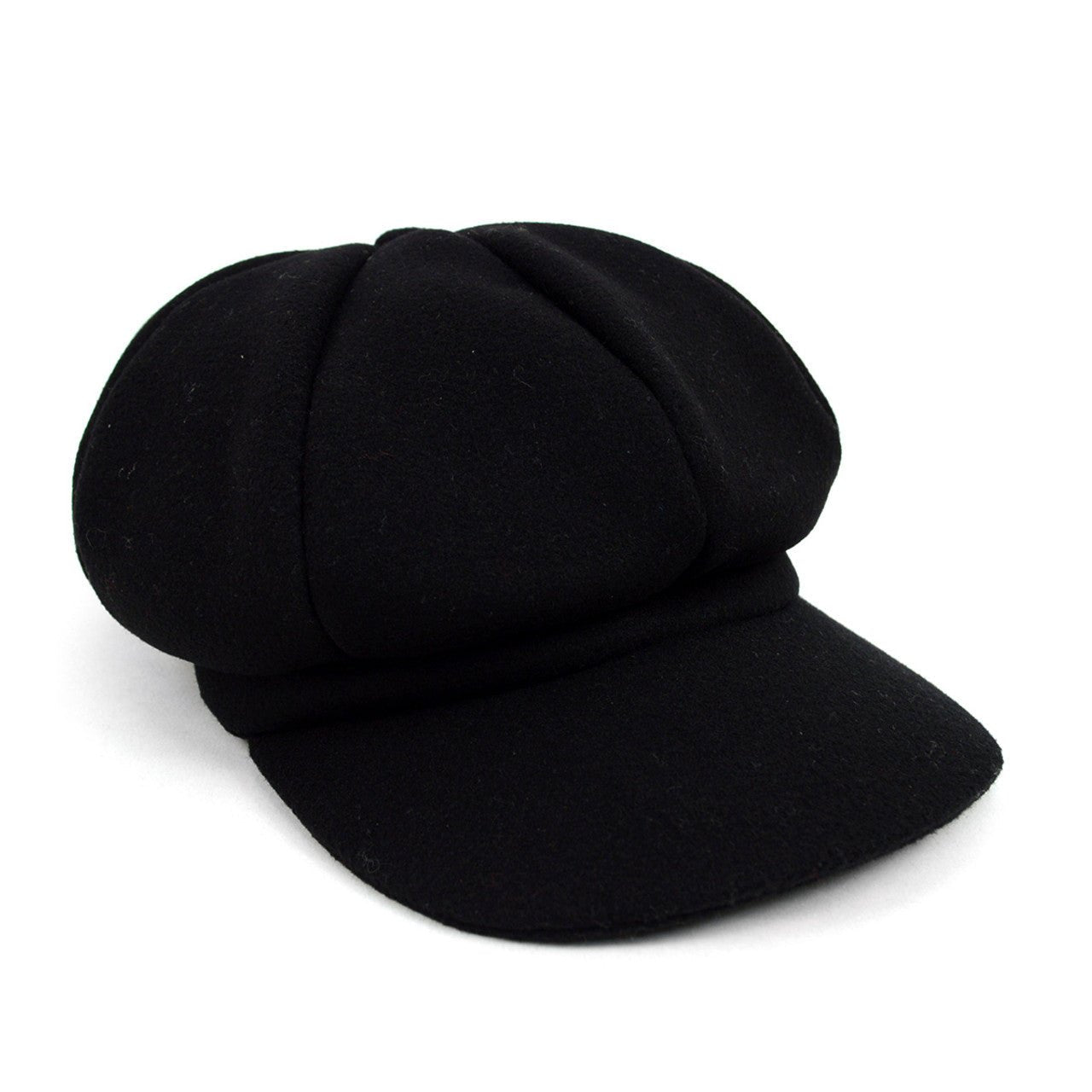 Women's Wool Beret Style Cabbie Baker Cap - LWC5027 - Bundle Bus