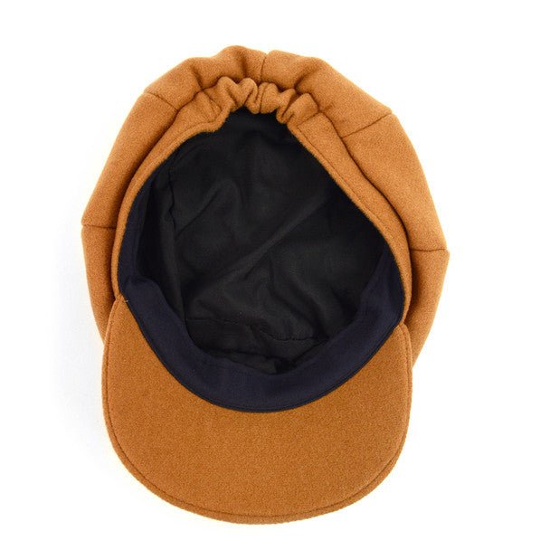 Women's Wool Beret Style Cabbie Baker Cap - LWC5027 - Bundle Bus
